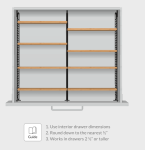 Toko Design interior drawer dimensions