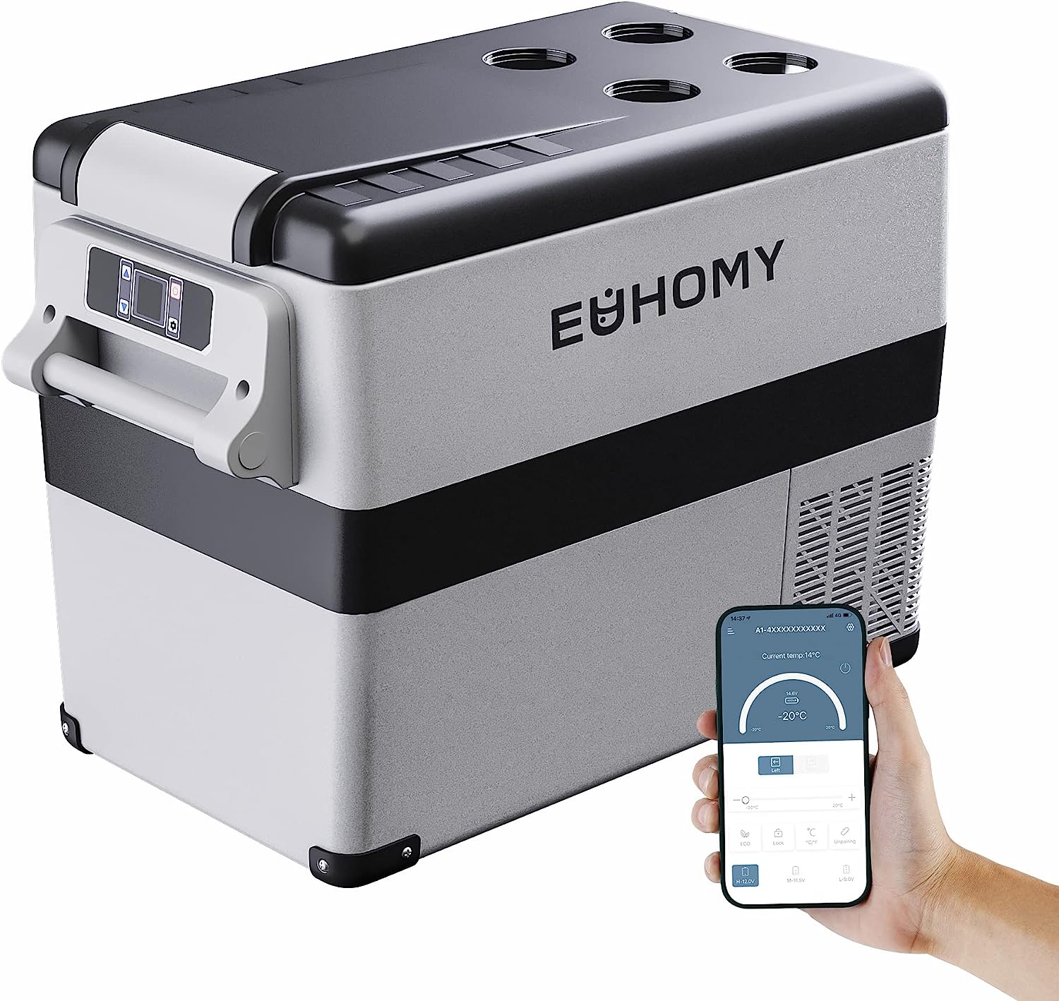EUHOMY 12 Volt Mini Fridge for Semi Truck