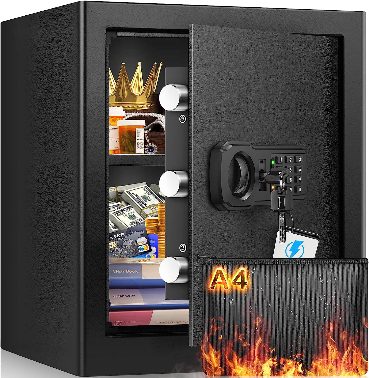 Tiskgg 1.8 Cubic Fireproof Safe for Money