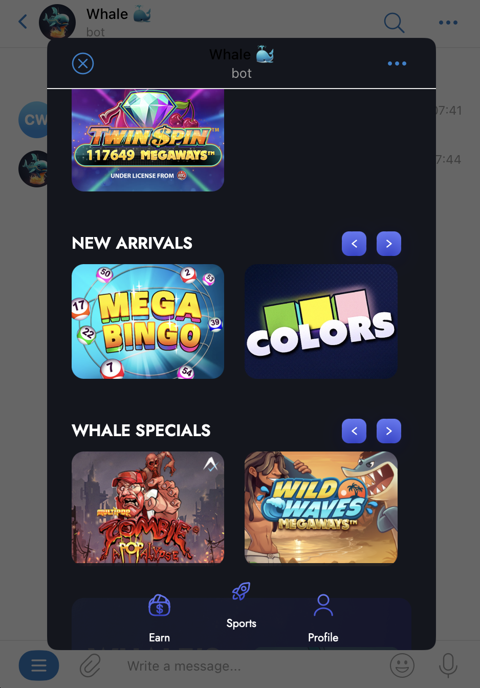 Whale.io Telegram review