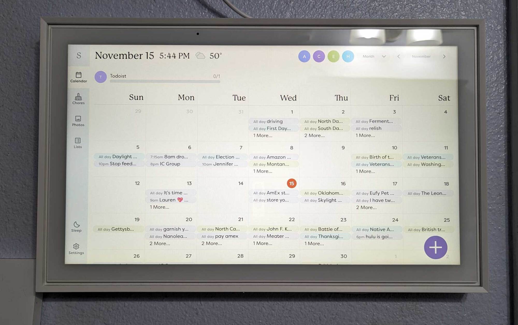 photo of the Skylight Calendar