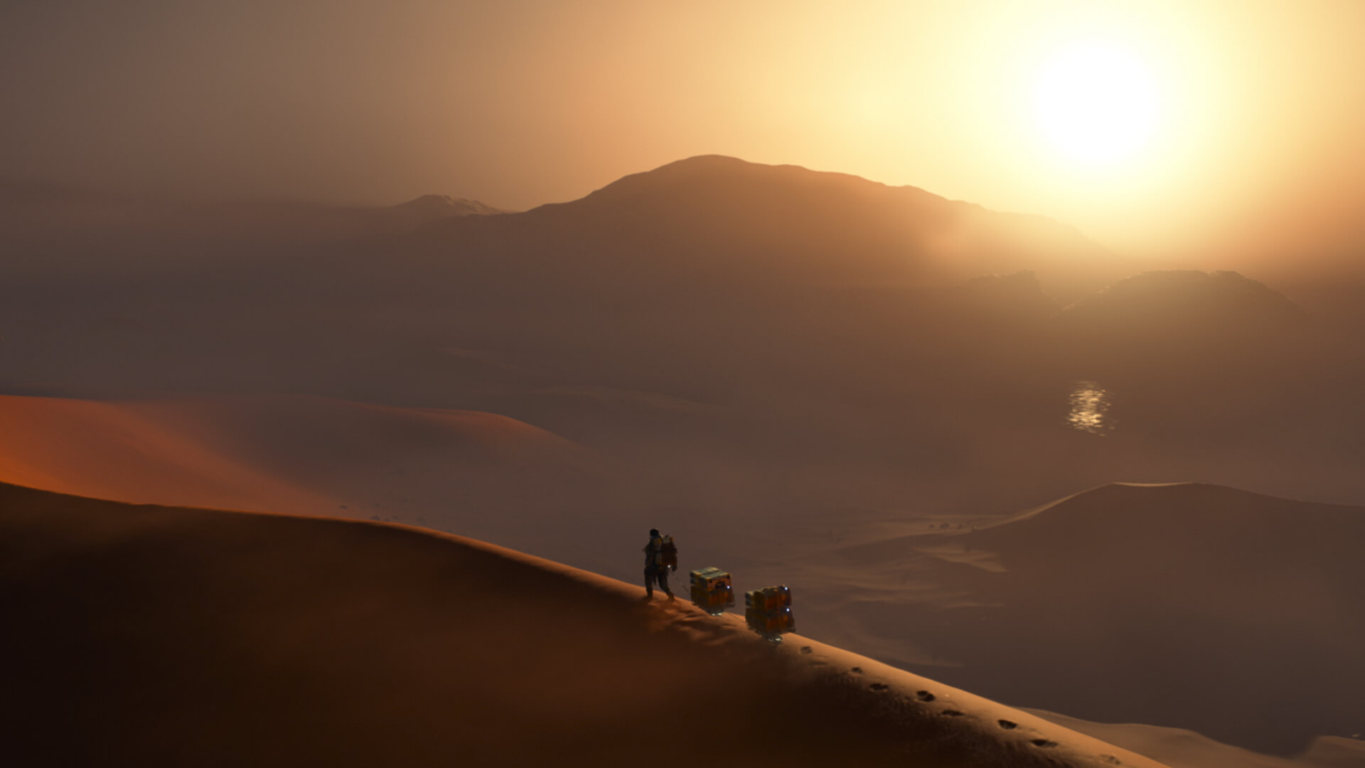 A desert in Death Stranding 2