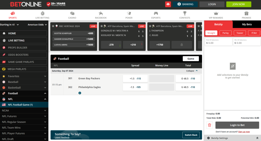 BetOnline Plus Minus Betting Explained