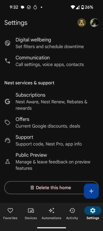public preview activation on Google home