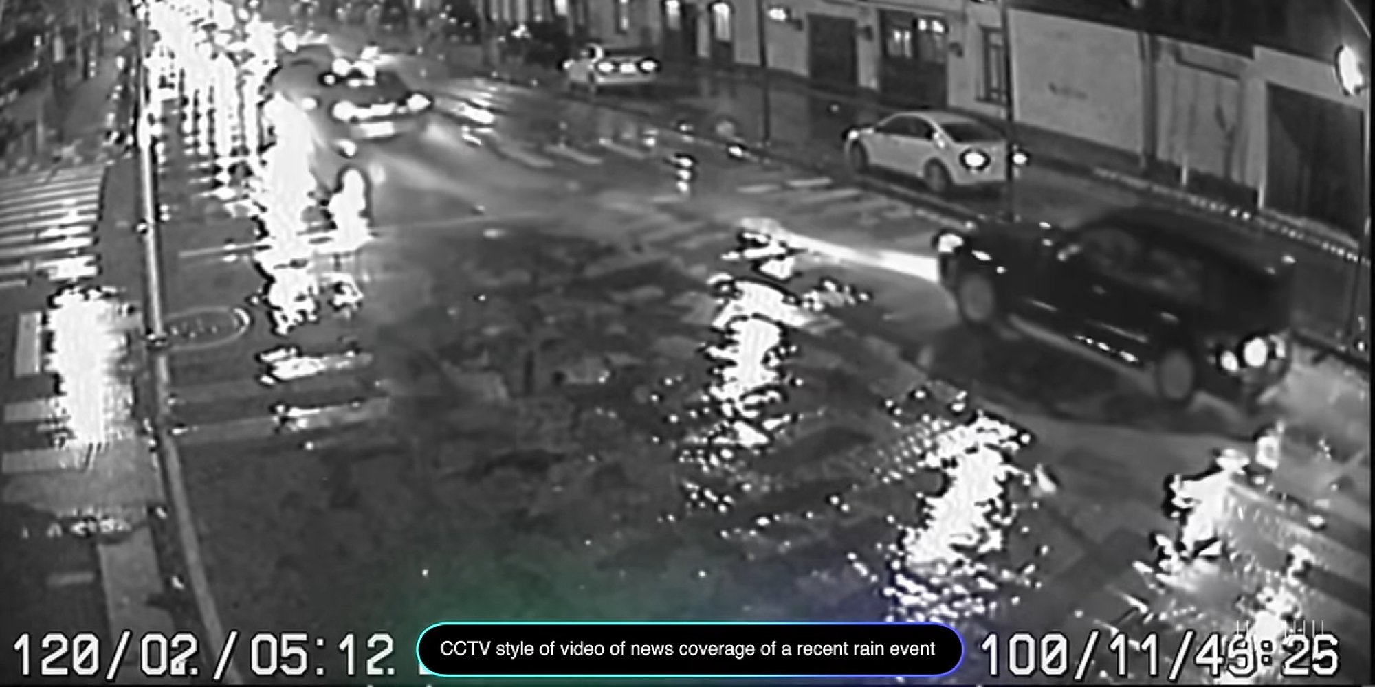 AI-generated CCTV footage