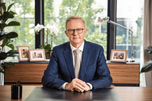 Australia PM Anthony Albanese not convinced on outright gambling ad ban. Official portrait of Australian Prime Minister Anthony Albanese