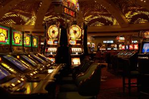 A dark casino environment. Pennsylvania Gaming Control Board levies $72,000 in fines