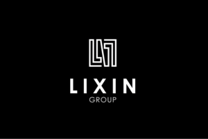 Cambodia-based real estate conglomerate linked to illegal gambling operations. Black background featuring a white, stylized geometric logo above the words “LIXIN GROUP” in clean, modern lettering.