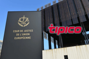 Germany’s online gambling reckoning draws closer with landmark Tipico case. Exterior of the Court of Justice of the European Union building in Luxembourg, with the Tipico logo overlaid, symbolising the landmark German gambling case before the CJEU.